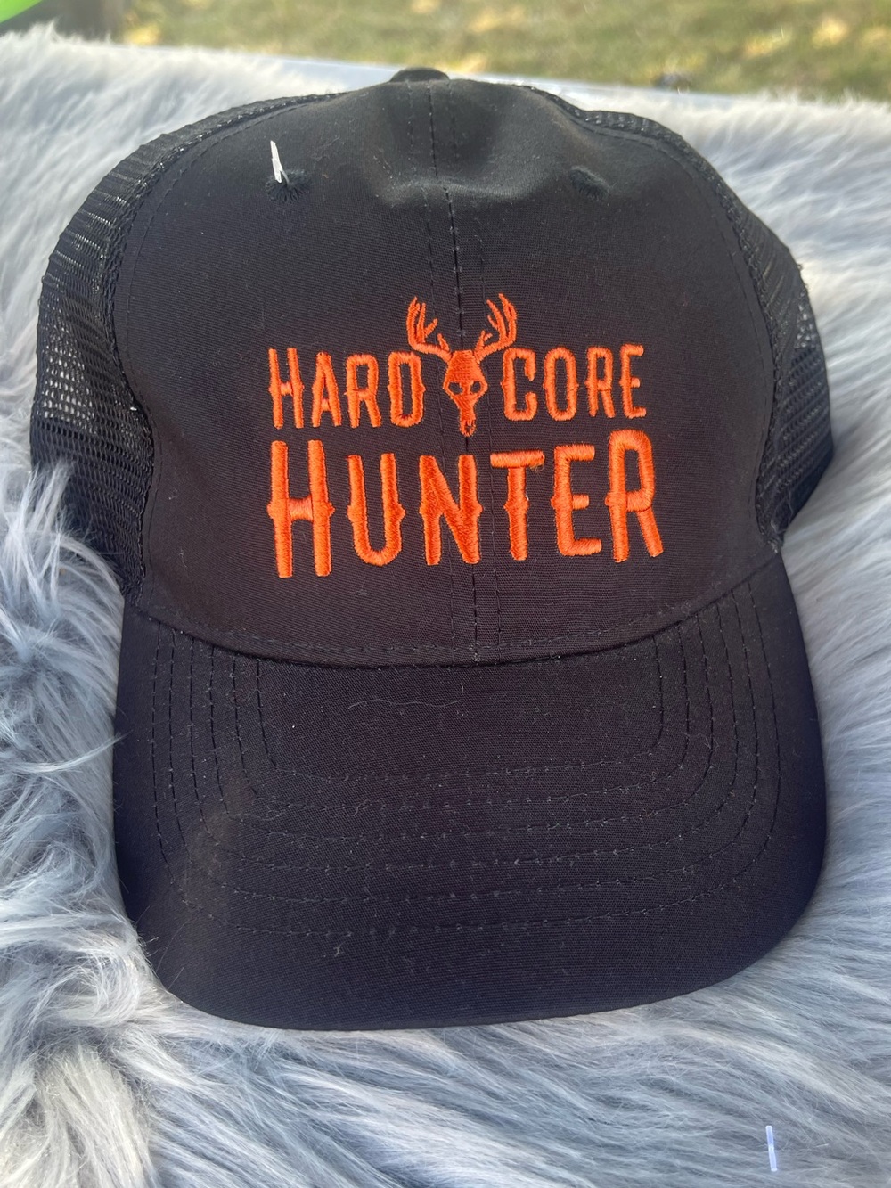 New black and orange hard core hunter hat size OSFM